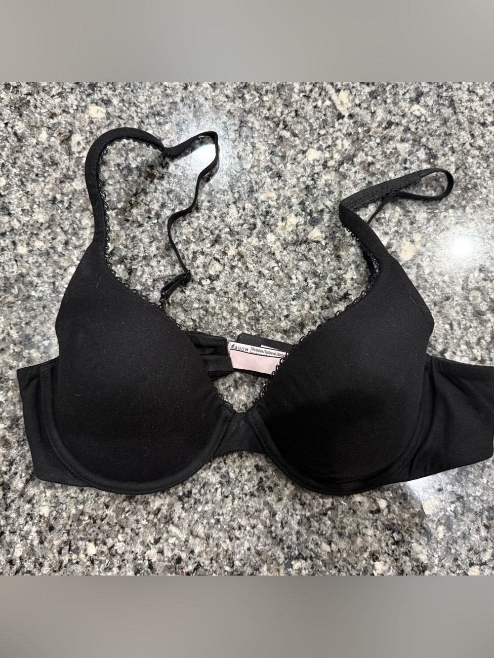 Victoria's Secret Black Padded Underwire T-Shirt Bra